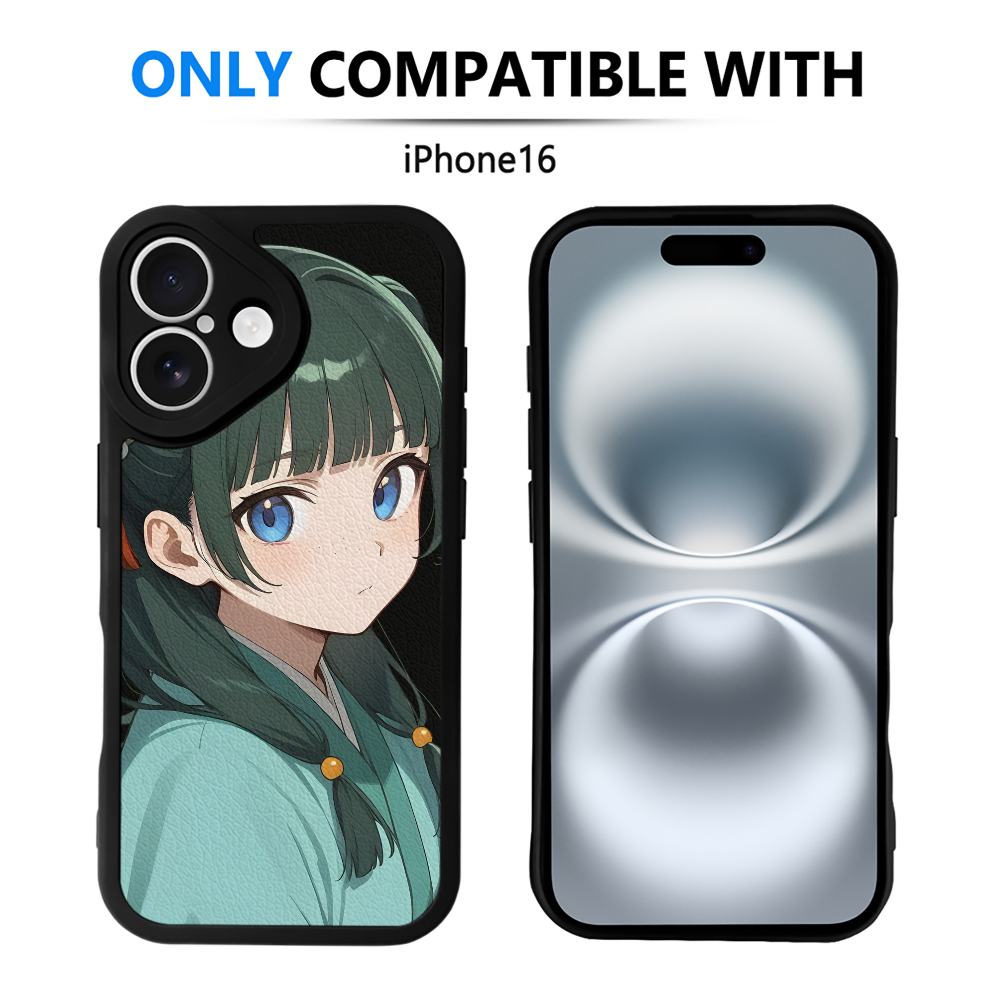 （画像用） 薬屋のひとりごと The Apothecary Diaries 【iPhone 16シリーズ対応】シリコンスマホケース（レザー調） 材質：シリコン